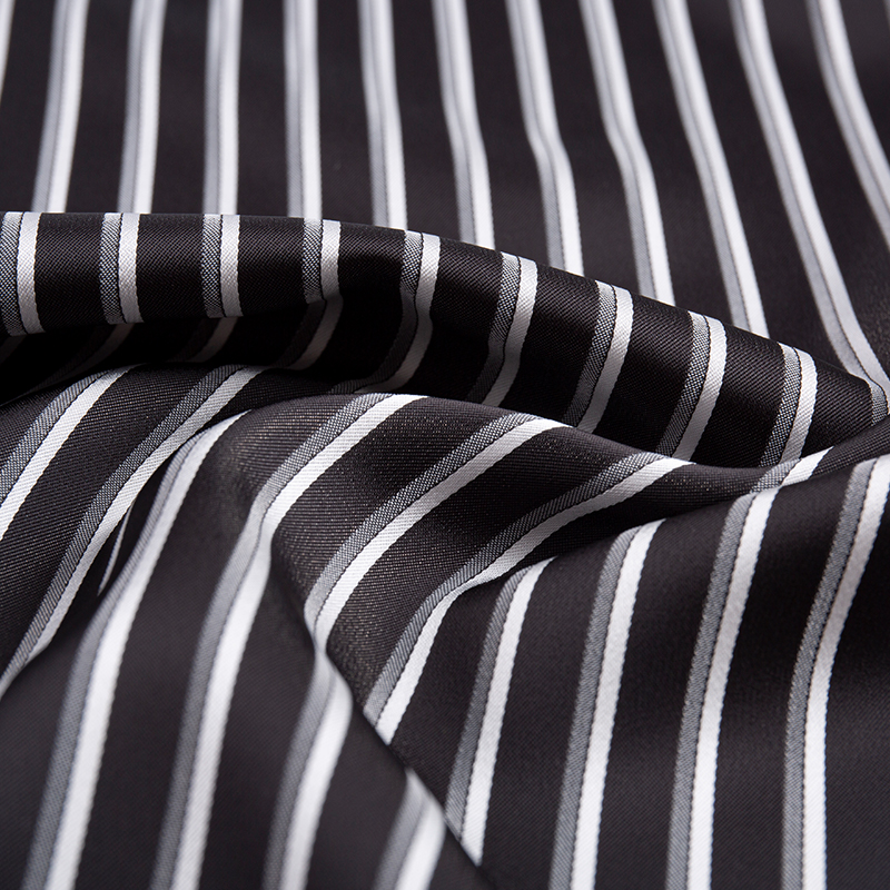 Imitation Acetate Cationic Vertical Stripe Fabric